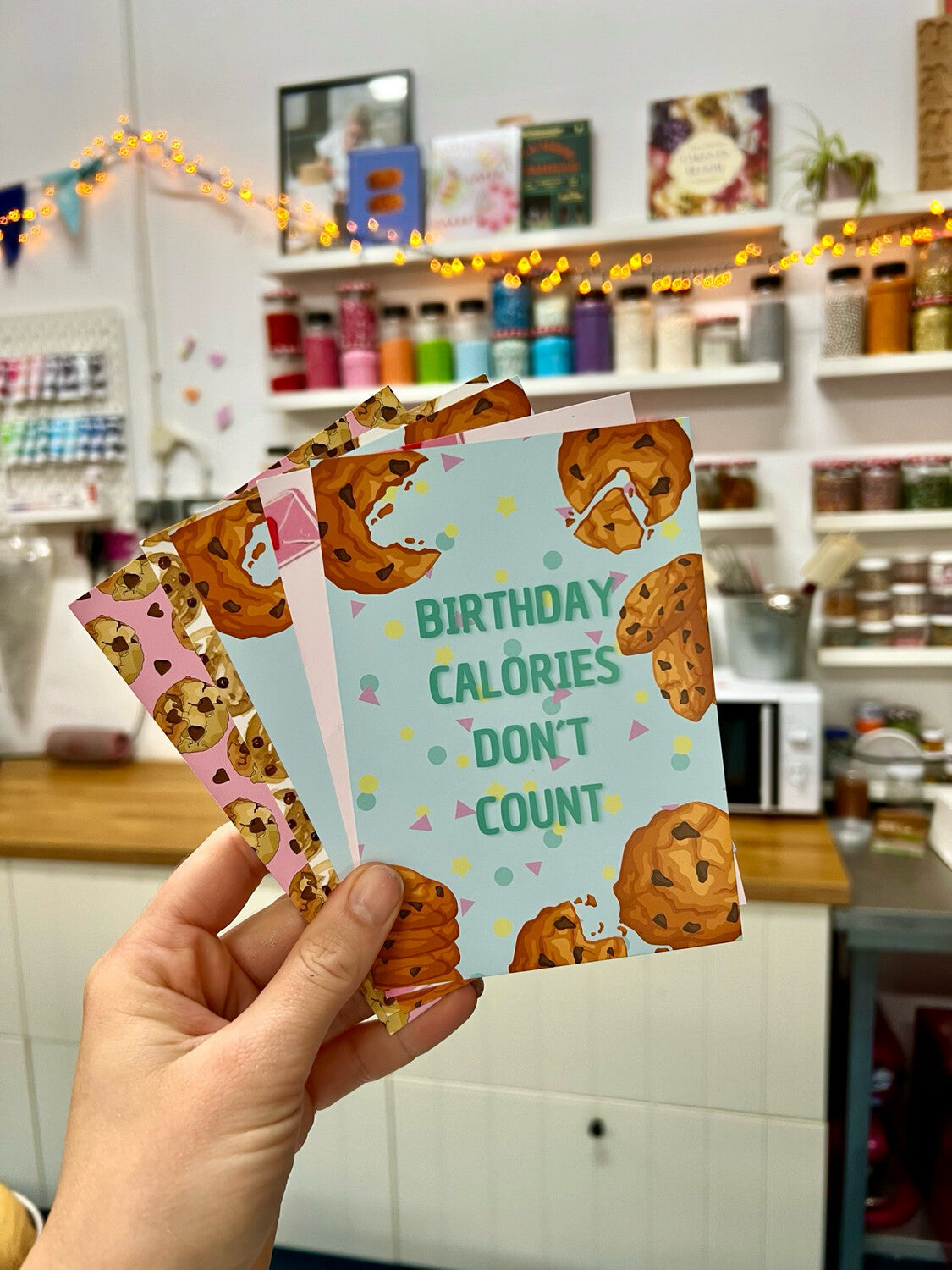 Kaart - Birthday calories