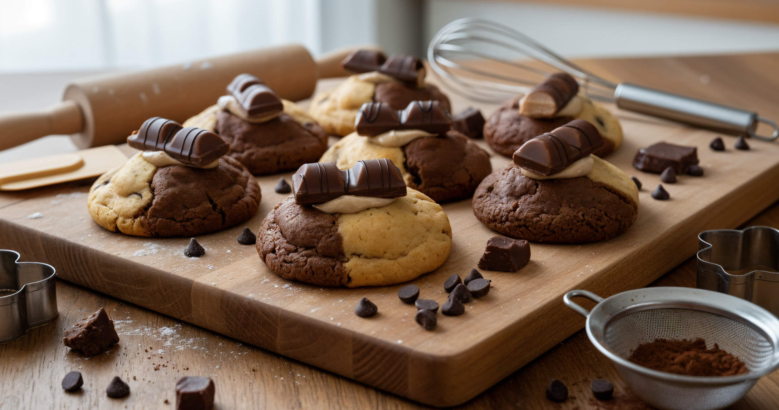 Handmade cookies op plank Humble and Crumble