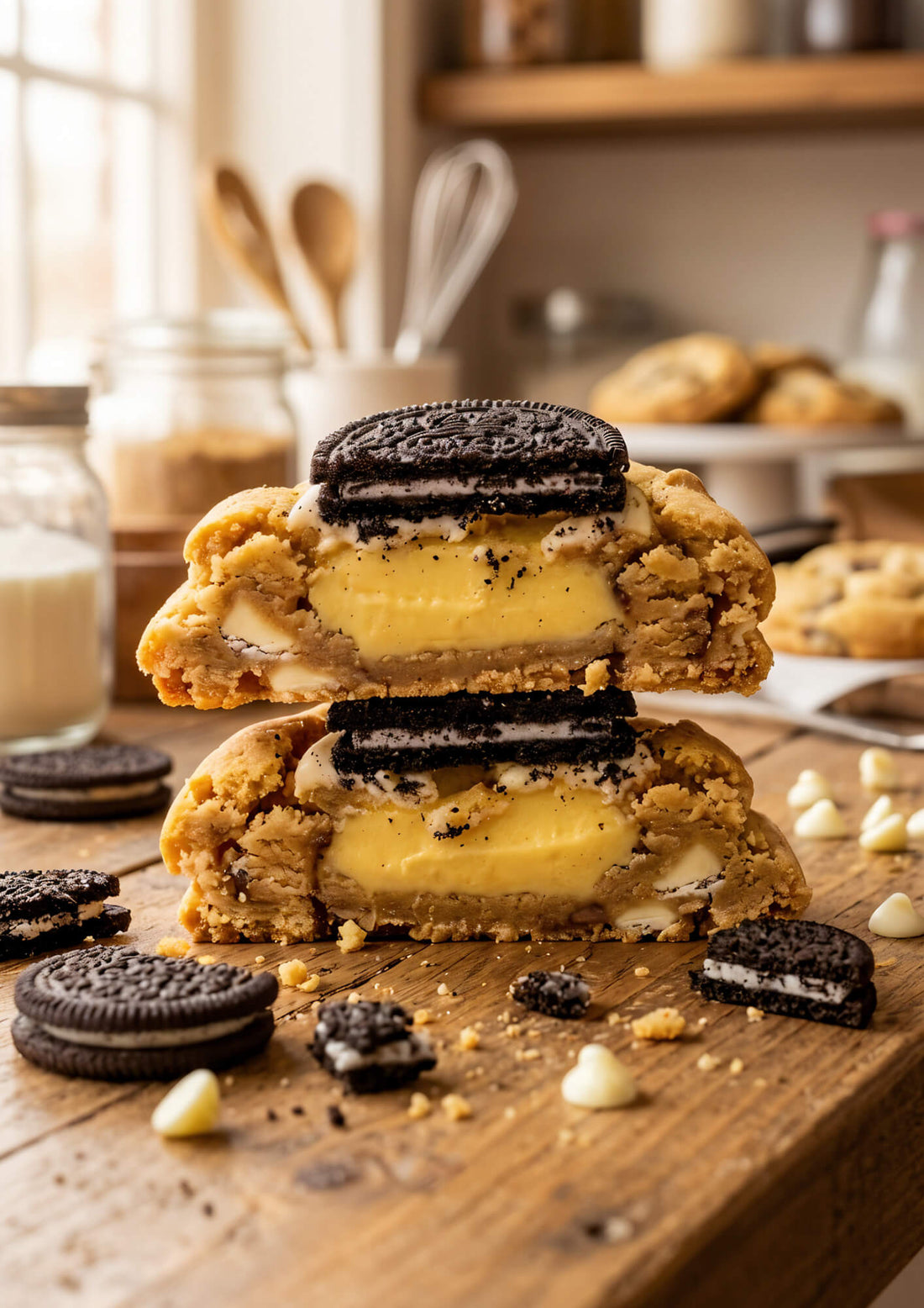 Oreo cookie Humble and Crumble doorgesneden